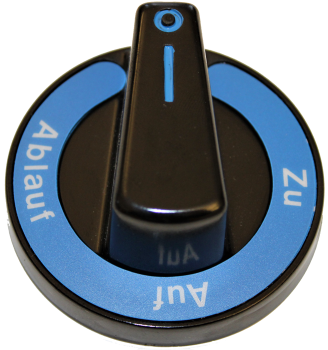 Knebel mit halbrunder Skalenscheibe (verschiedene Skalen)