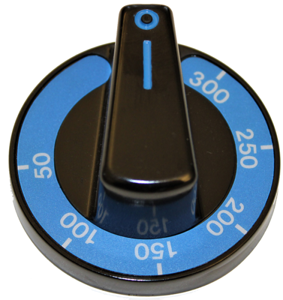 Knebel mit halbrunder Skalenscheibe (verschiedene Skalen)