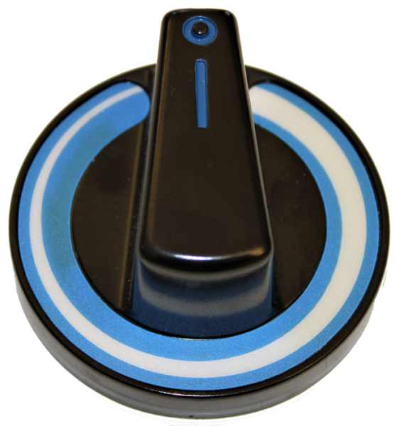 Knebel mit halbrunder Skalenscheibe (verschiedene Skalen)